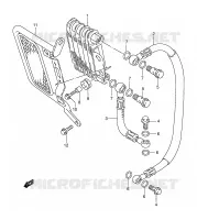 RAFFREDDATORE OLIO per Suzuki DR-Z 250 2002