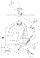 SERBATOIO CARBURANTE (MODELLO K5) per Suzuki DR-Z 250 2002