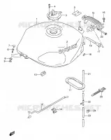 SERBATOIO CARBURANTE (MODELLO X) per Suzuki TL-S 1000 2000