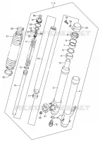 AMMORTIZZATORE ANTERIORE per Suzuki DR-Z 250 2002