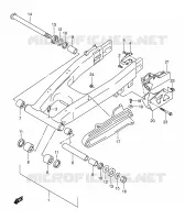 BRACCIO OSCILLANTE POSTERIORE per Suzuki DR-Z 250 2002