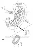 RUOTA ANTERIORE (MODELLO K1/K2/K3/K4) per Suzuki DR-Z 250 2002