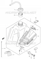 SERBATOIO CARBURANTE (MODELLO K2) per Suzuki DR-Z 250 2002