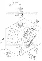 SERBATOIO CARBURANTE (MODELLO K4) per Suzuki DR-Z 250 2002