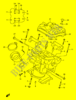 TESTA CILINDRO POSTERIORE (MODELLO V) per Suzuki TL-S 1000 1997