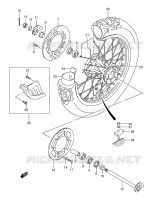 RUOTA POSTERIORE (MODELLO K1/K2/K3/K4) per Suzuki DR-Z 250 2002
