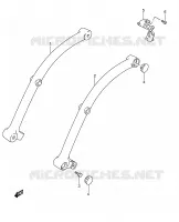 TELAIO IMPUGNATURA (MODEL K5/K6/K7/K8) per Suzuki INTRUDER 1400 2006