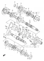TRASMISSIONE (MODELLO V/W) per Suzuki TL-S 1000 2000