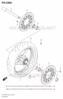 RUOTA ANTERIORE (GSX R750Z) per Suzuki GSX-R 750 2023