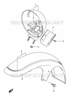  PARAFANGO ANTERIORE per Suzuki INTRUDER 1400 2006