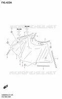 TAPPO DI SERBATOIO DI CARBURANTE per Suzuki V-STROM 800 2024