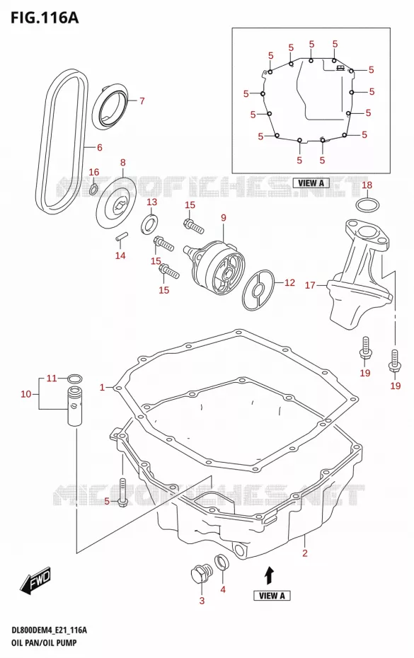 COPPA DELL'OLIO - POMPA DEELL'OLIO Suzuki MOTO 800 V-STROM 2024  DL800DERC M4 (E21)