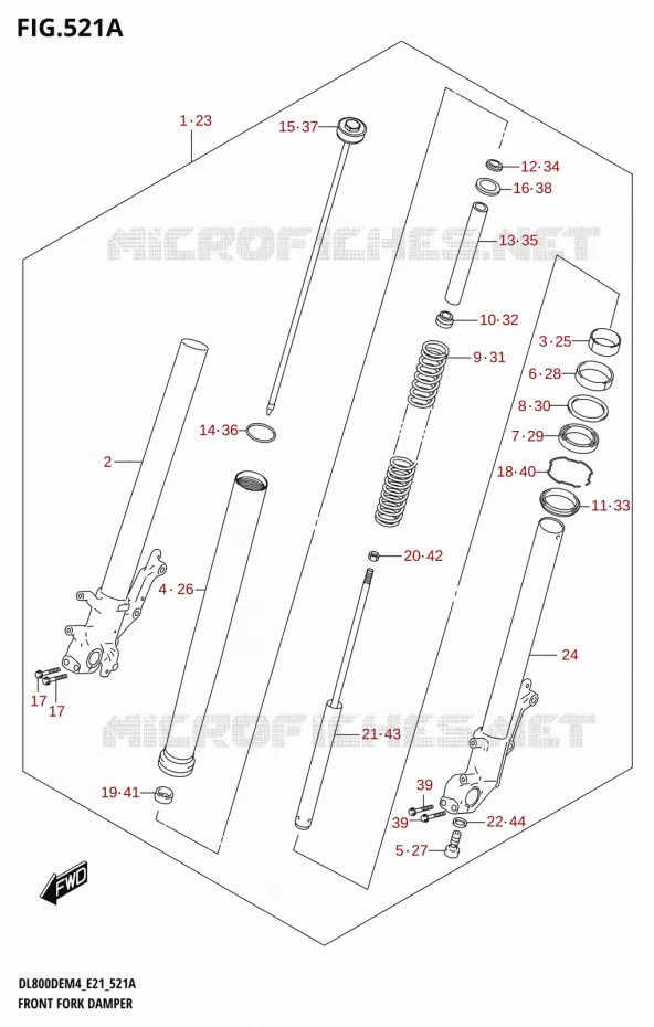 FORCELLA Suzuki MOTO 800 V-STROM 2024  DL800DERC M4 (E21)
