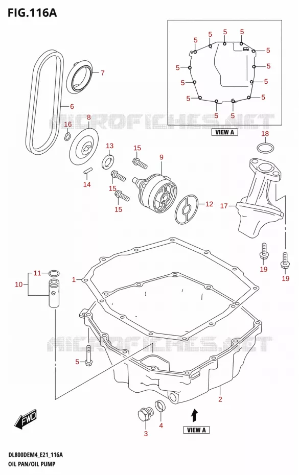 COPPA DELL'OLIO - POMPA DEELL'OLIO Suzuki MOTO 800 V-STROM 2024  DL800DEUC M4 (E21)