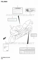 ETICHETTA (E33) per Suzuki GSX-R 1000 2024