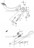 CAVALLETTO   FRENO POSTERIORE per Suzuki INTRUDER 1400 2006