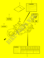 ETICHETTA (MODELLO W/X/Y) per Suzuki INTRUDER 1500 2014