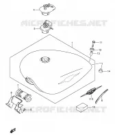 SERBATOIO DI CARBURANTE (MODEL K5/K6/K7/K8) per Suzuki INTRUDER 1400 2006