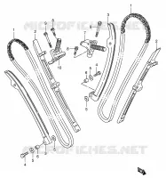 CATENA DI DISTRIBUZIONE per Suzuki INTRUDER 1400 2006