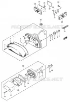LUCE RETROMARCIA (VS1400GLPK4) per Suzuki INTRUDER 1400 2006