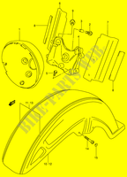  PARAFANGO ANTERIORE (MODELLO K3/K4) per Suzuki INTRUDER 1500 2014