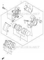 PINZA FRENO POSTERIORE per Suzuki INTRUDER 1400 2006