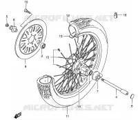 RUOTA ANTERIORE per Suzuki INTRUDER 1400 2006