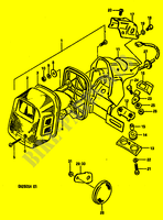 LUCE RETROMARCIA (E39) per Suzuki DR 250 1985
