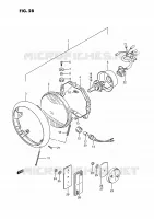 FARO (MODELLO H/J/K/L/M/N/P/R) per Suzuki INTRUDER 1400 1987