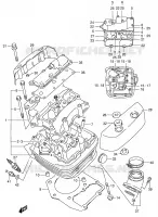 TESTA CILINDRO (FRONT) per Suzuki INTRUDER 1400 2006
