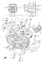 TESTA CILINDRO (REAR) per Suzuki INTRUDER 1400 2006