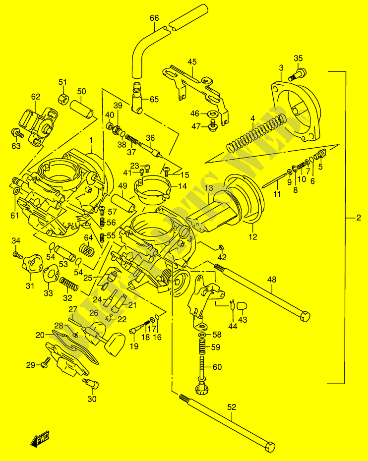 CARBURATORE (MODELLO K1/K2/K3/K4) per Suzuki INTRUDER 1500 2001