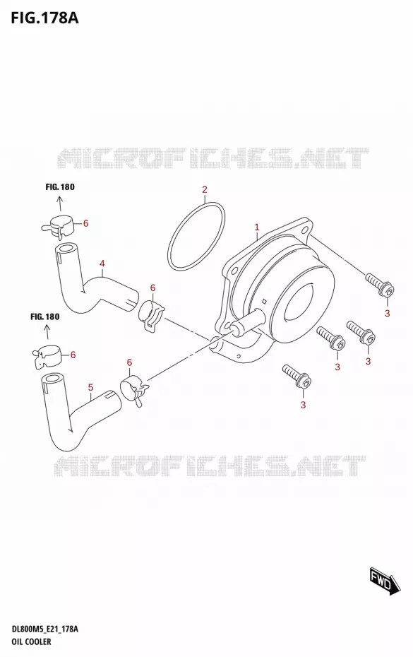 OIL COOLER Suzuki MOTO 800 V-STROM 2025  DL800RQM5 E21 2025 M5 (E21)