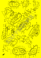 COPERTURA BASAMENTO (MODELLO Y) per Suzuki KINGQUAD 500 2000