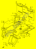 PARAFANGO POSTERIORE (MODELLO H/J/K/L) per Suzuki KINGQUAD 250 1988