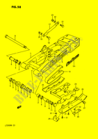 BRACCIO OSCILLANTE POSTERIORE (MODELLO H/J/K/L) per Suzuki QUADRACER 250 1988