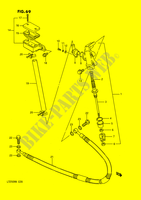 CILINDRO PRINCIPALE POSTERIORE (MODELLO F) per Suzuki QUADRACER 250 1988