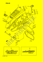  PARAFANGO ANTERIORE (MODELLO H/J/K) per Suzuki QUADSPORT 230 1992