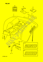 PARAFANGO POSTERIORE (MODELLO H/J/K/L) per Suzuki QUADRACER 250 1988