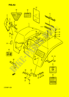 PARAFANGO POSTERIORE (MODELLO H/J/K/L) per Suzuki QUADSPORT 230 1991