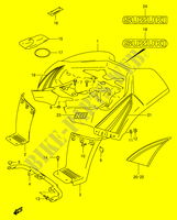 PARAFANGO POSTERIORE (MODELLO K2/K3) per Suzuki QUADSPORT 80 2003