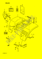 PARAFANGO POSTERIORE (MODELLO L) per Suzuki QUADSPORT 230 1991