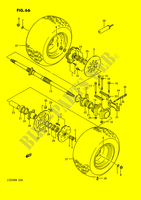 RUOTA POSTERIORE (MODELLO H/J/K/L/M/N) per Suzuki QUADRACER 250 1988
