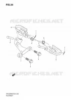 POGGIAPIEDE per Suzuki DR-Z 250 2006