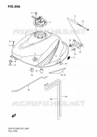 SERBATOIO CARBURANTE (MODELLO K6) per Suzuki GSX-R 1000 2006