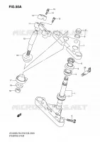 COLONNA DELLO STERZO (MODEL K5/K6/K7/K8) per Suzuki INTRUDER 1400 2006