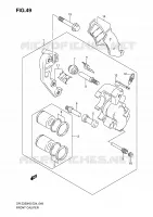 PINZA FRENO ANTERIORE per Suzuki DR-Z 250 2006