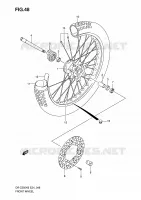 RUOTA ANTERIORE per Suzuki DR-Z 250 2006