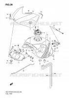 SERBATOIO CARBURANTE (MODELLO K6) per Suzuki GSX-R 750 2007