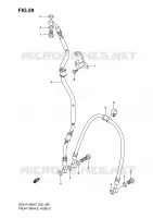 CONDOTTO FRENO ANTERIORE per Suzuki GSX-R 1000 2008